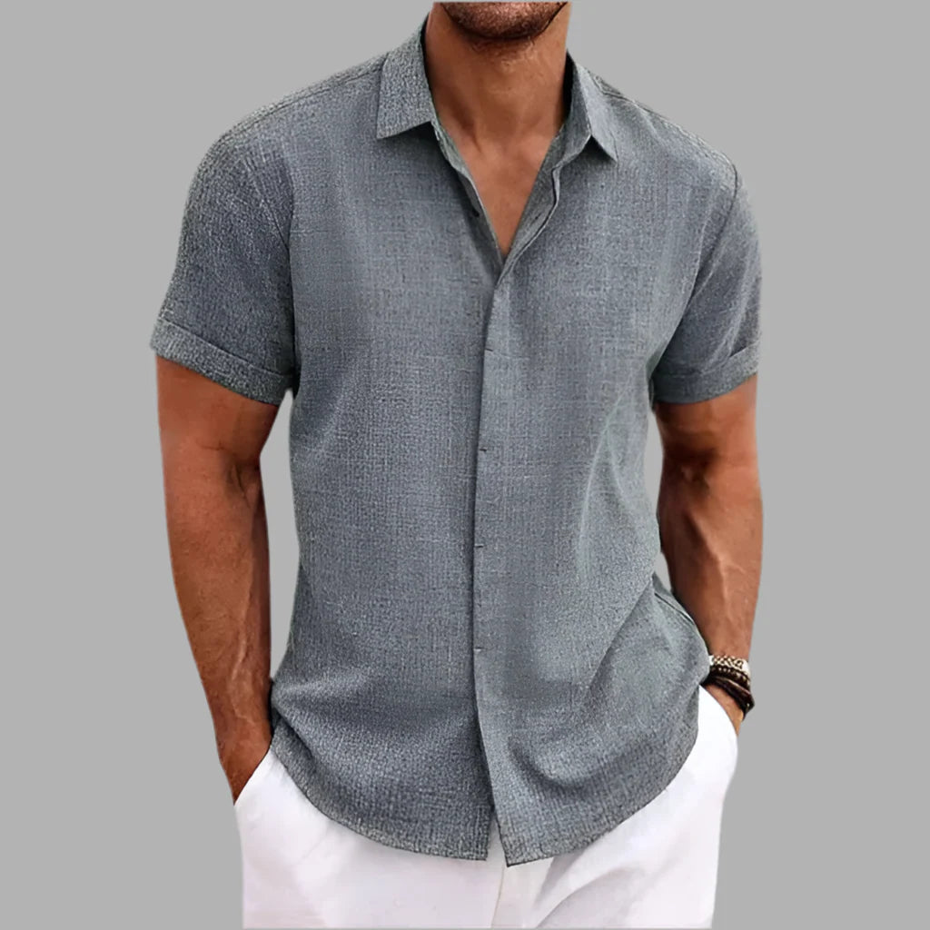 Męska koszulka polo z krótkim rękawem i kołnierzykiem | Styl letni