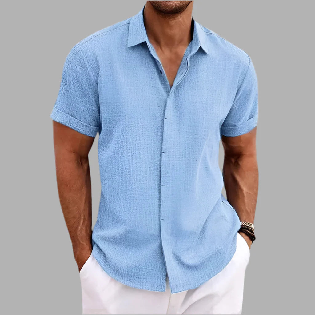 Męska koszulka polo z krótkim rękawem i kołnierzykiem | Styl letni