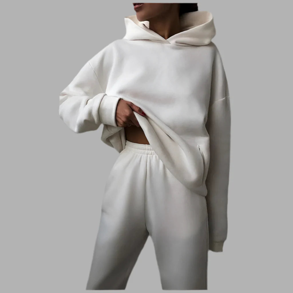 Damski komplet dresowy z kapturem | Styl casualowy