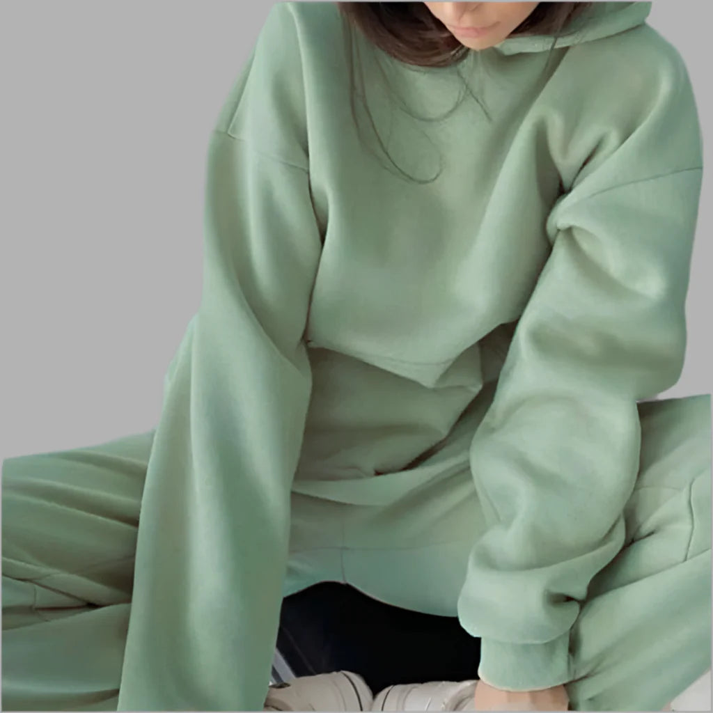 Damski komplet dresowy z kapturem | Styl casualowy
