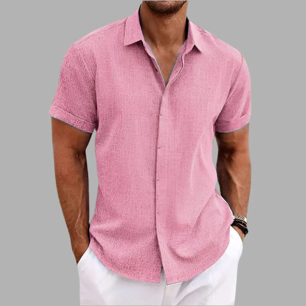 Męska koszulka polo z krótkim rękawem i kołnierzykiem | Styl letni