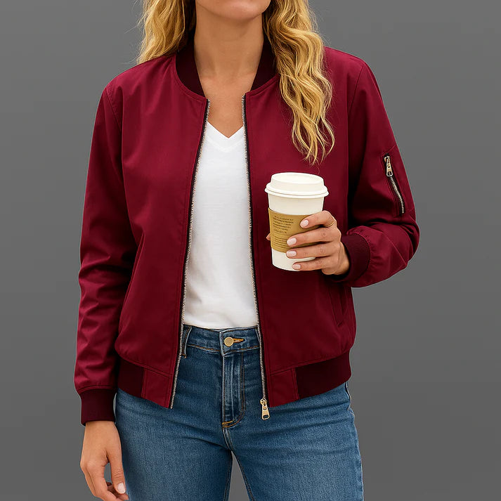 Damska kurtka bomberka w stylu casual | Lekka i modna