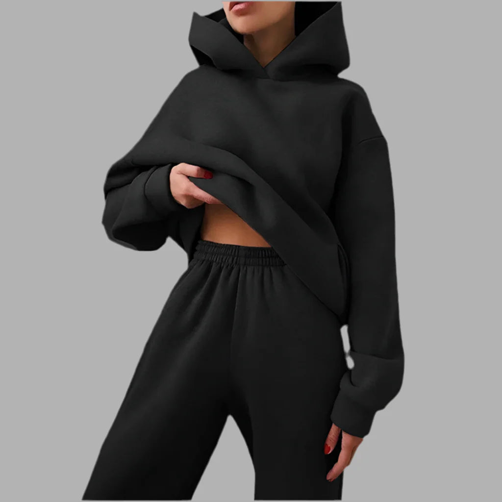 Damski komplet dresowy z kapturem | Styl casualowy