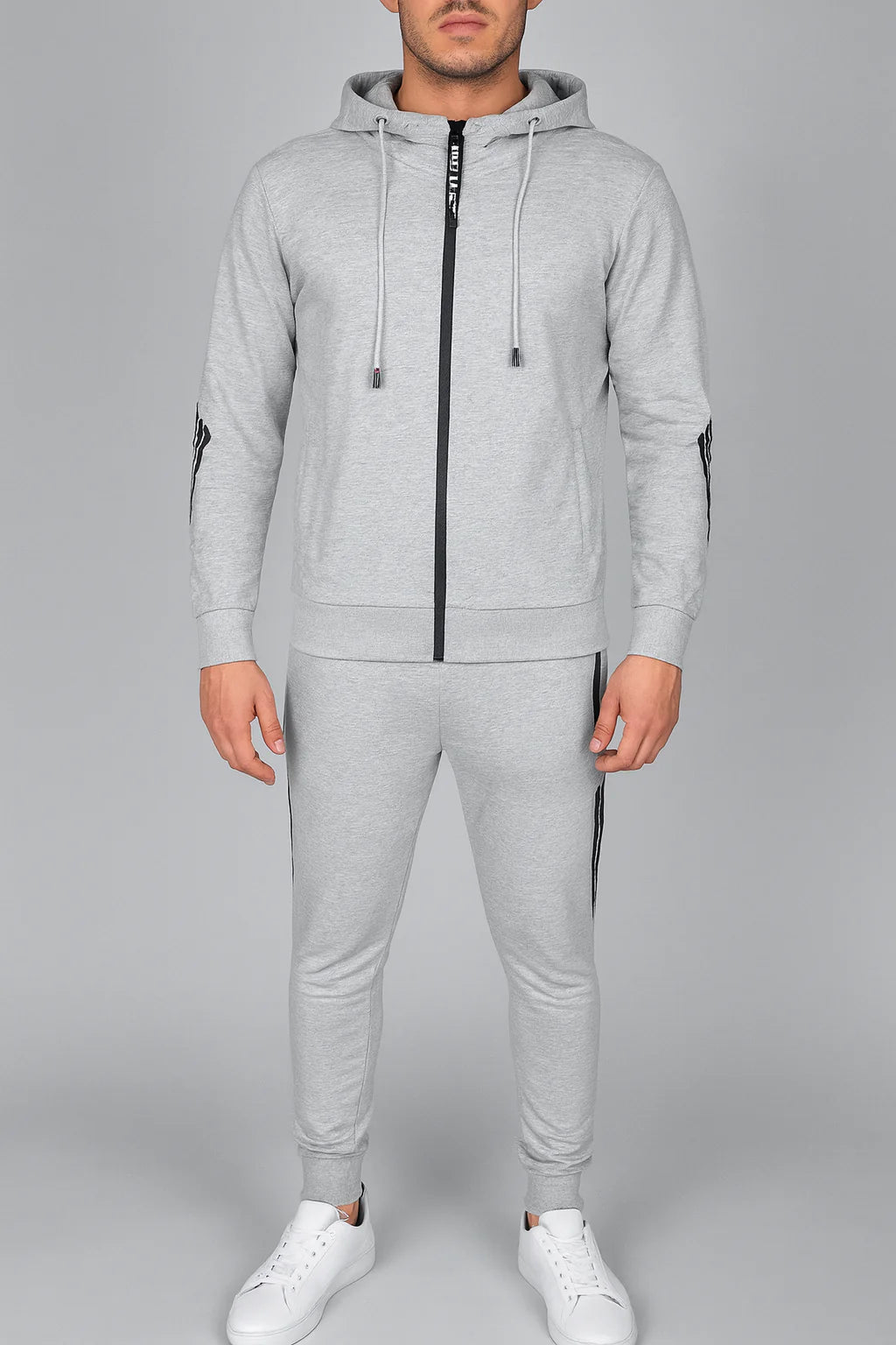 Męski sportowy komplet dresowy z kapturem | Styl casualowy