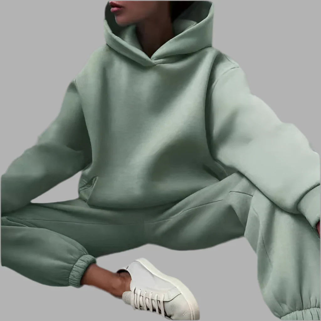 Damski komplet dresowy z kapturem | Styl casualowy