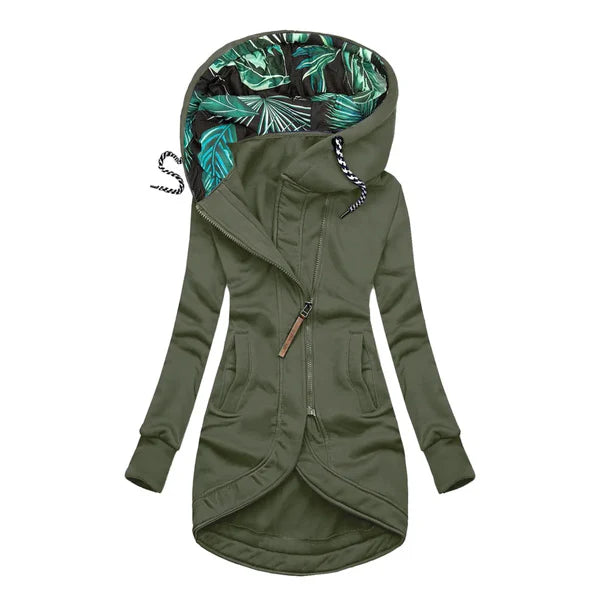 Damska bluza z kapturem o asymetrycznym kroju | Styl casualowy