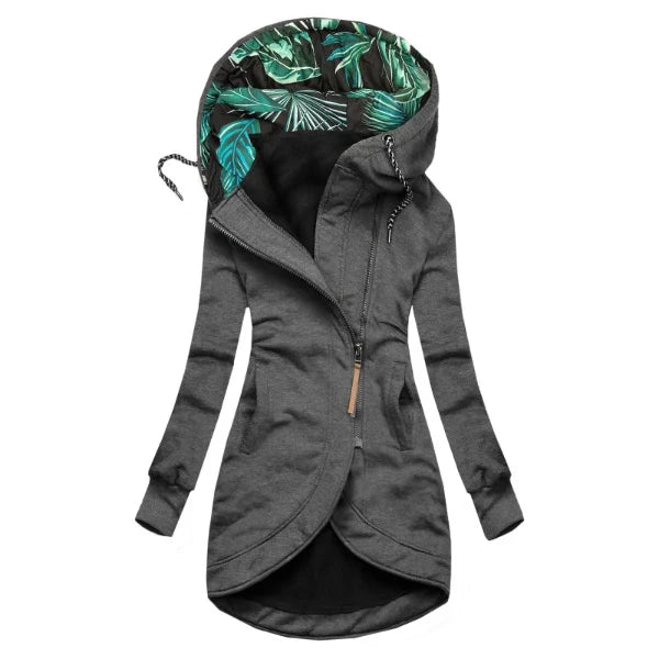 Damska bluza z kapturem o asymetrycznym kroju | Styl casualowy