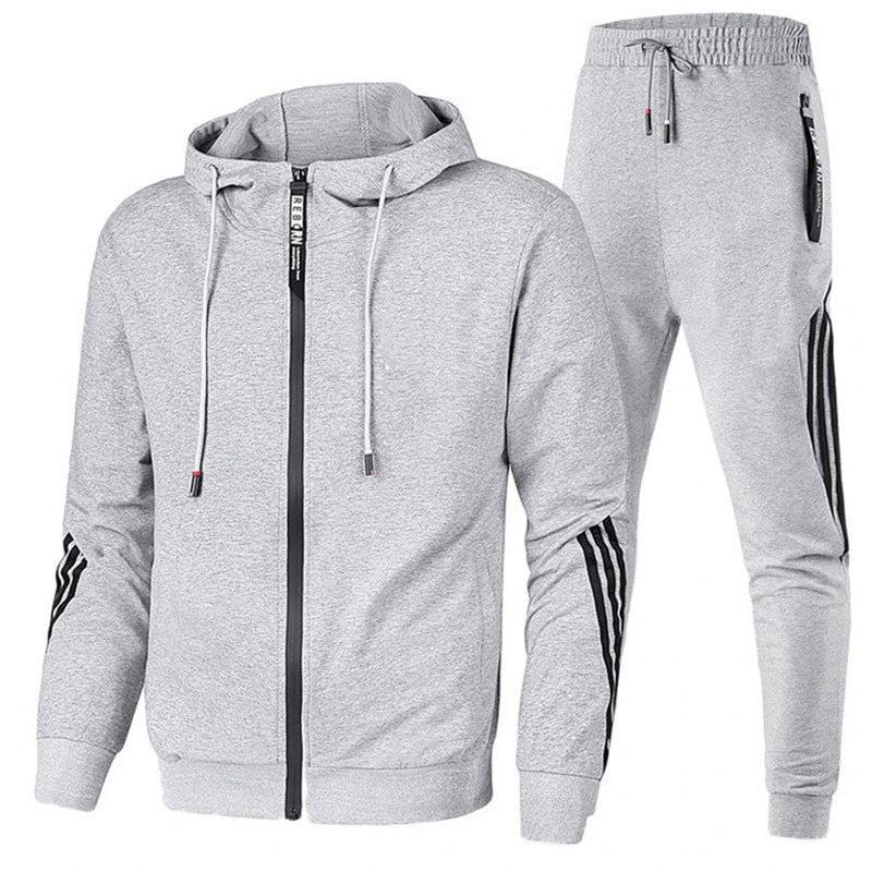 Męski sportowy komplet dresowy z kapturem | Styl casualowy