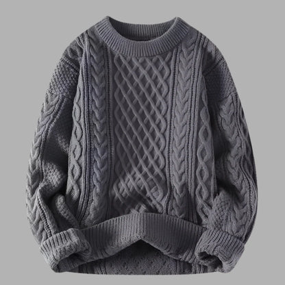 Damski sweter z dzianiny warkoczowej | Styl klasyczny