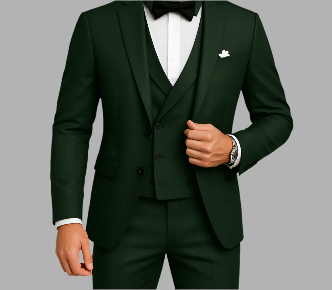 Męski elegancki garnitur trzyczęściowy | Styl formalny