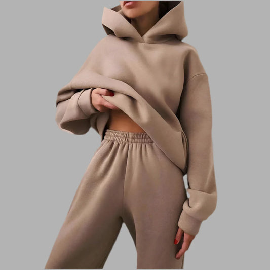 Damski komplet dresowy z kapturem | Styl casualowy