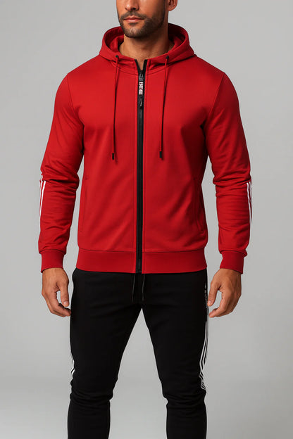 Męski sportowy komplet dresowy z kapturem | Styl casualowy