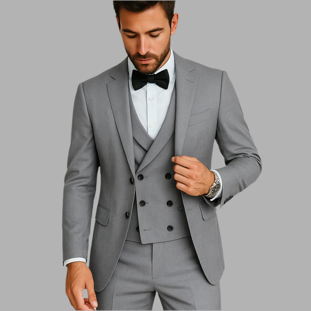 Męski elegancki garnitur trzyczęściowy | Styl formalny