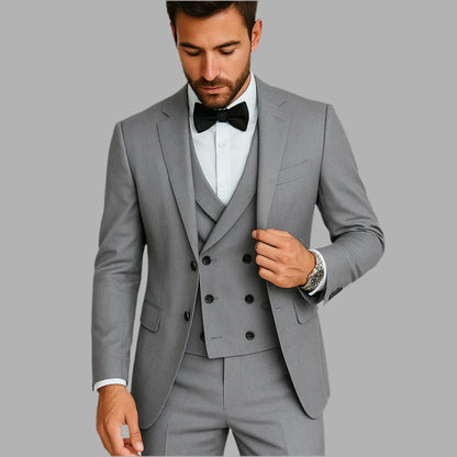 Męski elegancki garnitur trzyczęściowy | Styl formalny