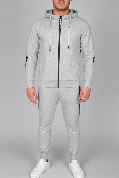 Męski sportowy komplet dresowy z kapturem | Styl casualowy