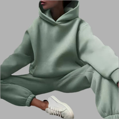 Damski komplet dresowy z kapturem | Styl casualowy